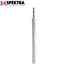 Amana Tool Solid Carbide Spektra™ Extreme Tool Life Coated Spiral 2-Flute Plunge CNC Router Bits