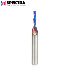 Amana Tool Solid Carbide Spektra™ Extreme Tool Life Coated Spiral 2-Flute Plunge CNC Router Bits