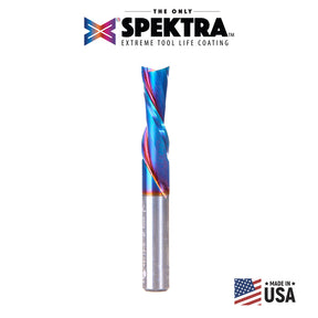 Amana Tool Solid Carbide Spektra™ Extreme Tool Life Coated Spiral 2-Flute Plunge CNC Router Bits