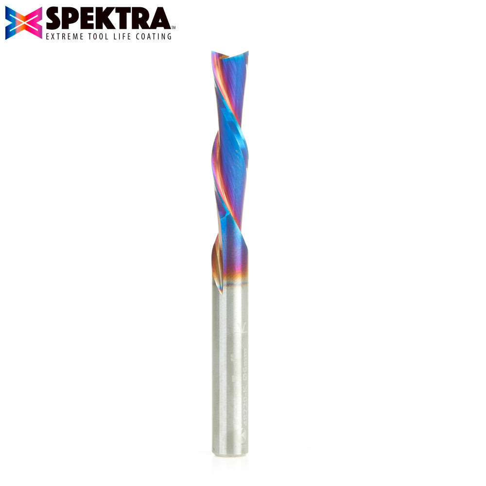 Amana Tool Solid Carbide Spektra™ Extreme Tool Life Coated Spiral 2-Flute Plunge CNC Router Bits