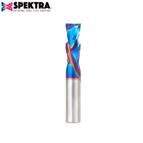 Amana Tool Solid Carbide Spektra™ Extreme Tool Life Coated Compression Spiral CNC Router Bits for MDF, Double Sided Laminate & Veneer Wood Composites