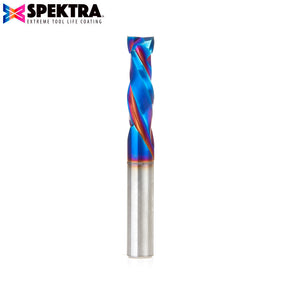 Amana Tool Solid Carbide Spektra™ Extreme Tool Life Coated Mortise Compression Spiral CNC Router Bits