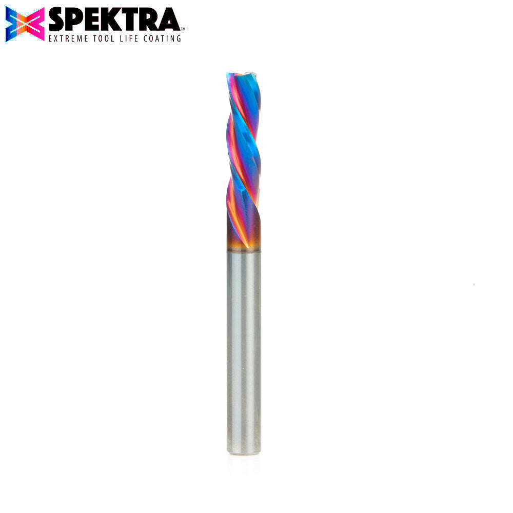 Amana Tool Solid Carbide Spektra™ Extreme Tool Life Coated Spiral 2-Flute Plunge CNC Router Bits