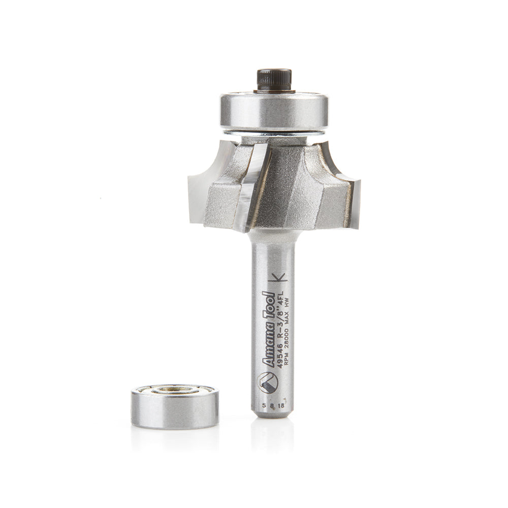 Amana Tool 4 Flute Corner Rounding/Beading Router Bits