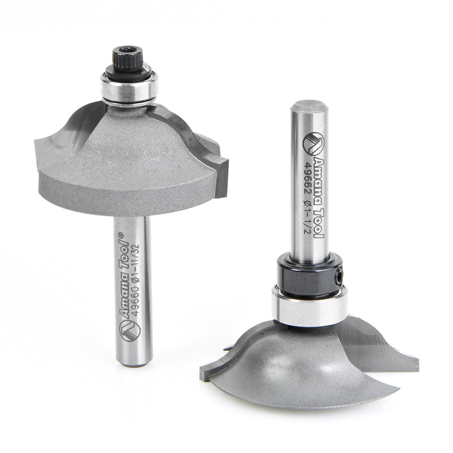 Amana Tool Profile Router Bits for Glass Doors