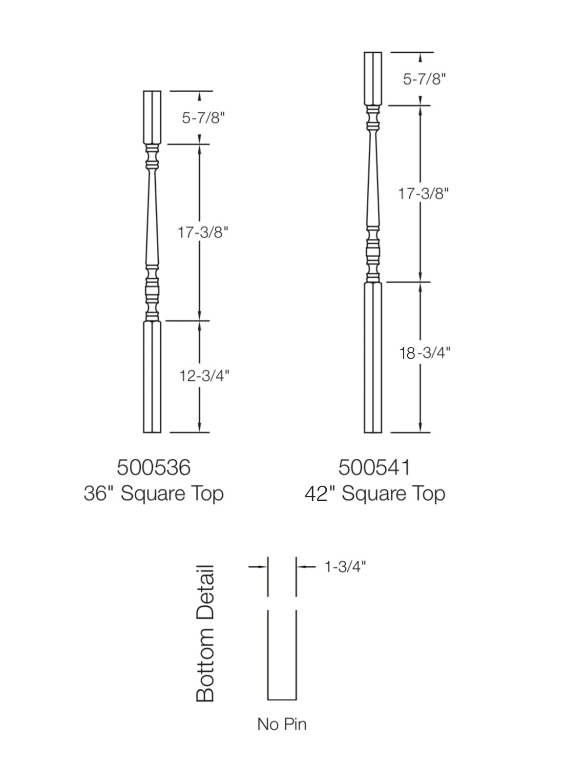 Hampton 5005 Baluster