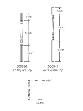 Hampton 5005 Baluster