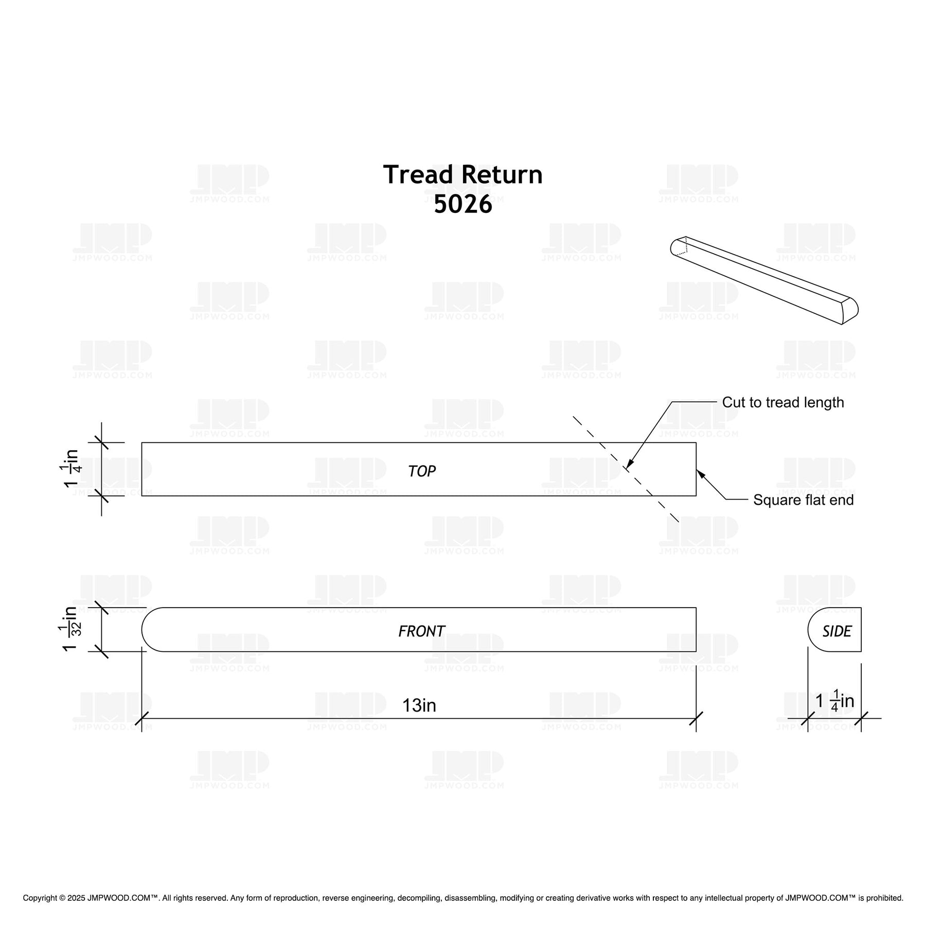 Tread Return 5026