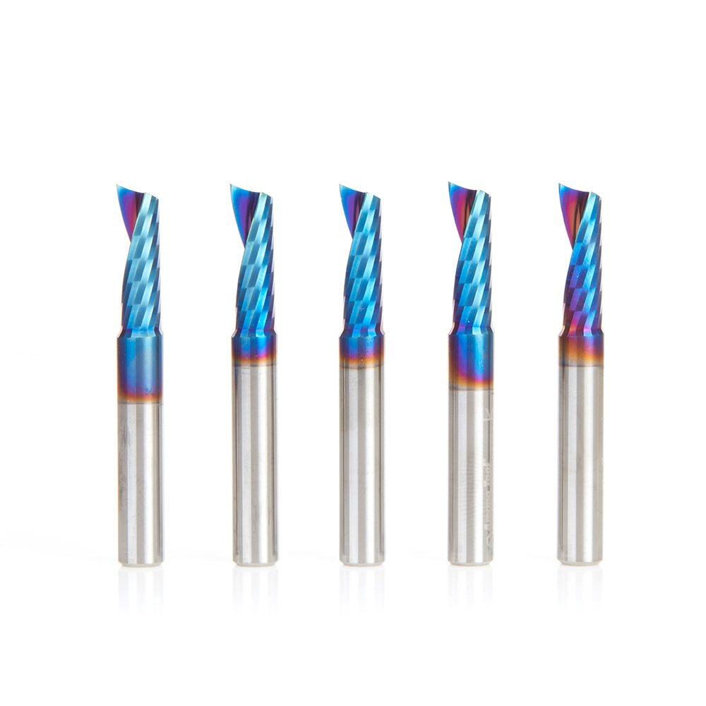 Amana Tool Solid Carbide Spektra™ Extreme Tool Life Coated Spiral 'O' Flute Plastic Cutting CNC Router Bits