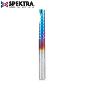 Amana Tool Solid Carbide Spektra™ Extreme Tool Life Coated Spiral 'O' Flute Plastic Cutting CNC Router Bits