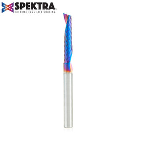 Amana Tool Solid Carbide Spektra™ Extreme Tool Life Coated Spiral 'O' Flute Plastic Cutting CNC Router Bits