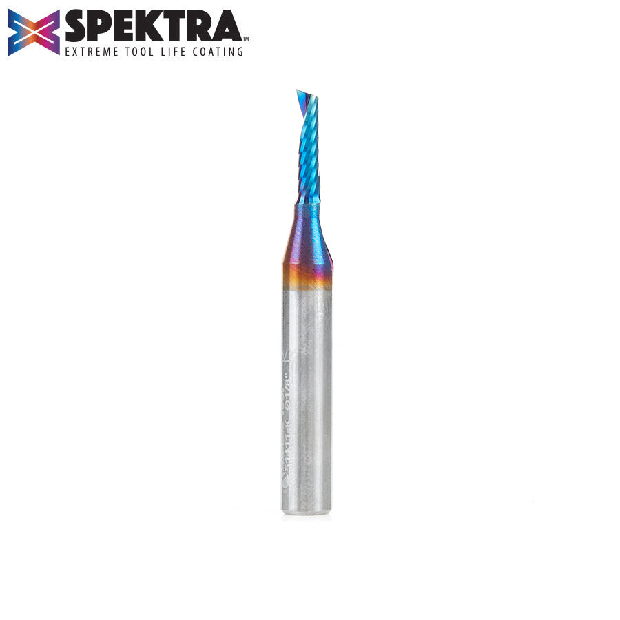 Amana Tool Solid Carbide Spektra™ Extreme Tool Life Coated Spiral 'O' Flute Plastic Cutting CNC Router Bits