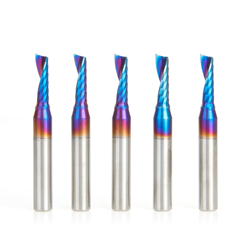 Amana Tool Solid Carbide Spektra™ Extreme Tool Life Coated Spiral 'O' Flute Plastic Cutting CNC Router Bits