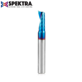 Amana Tool Solid Carbide Spektra™ Extreme Tool Life Coated Spiral 'O' Flute Plastic Cutting CNC Router Bits