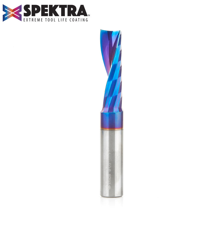 Amana Tool Solid Carbide Spektra™ Extreme Tool Life Coated Spiral 'O' Flute Plastic Cutting CNC Router Bits