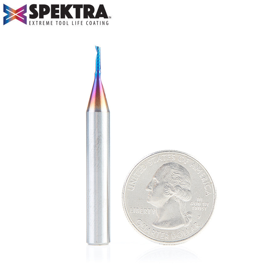 Amana Tool Solid Carbide Spektra™ Extreme Tool Life Coated Spiral 'O' Flute Plastic Cutting CNC Router Bits