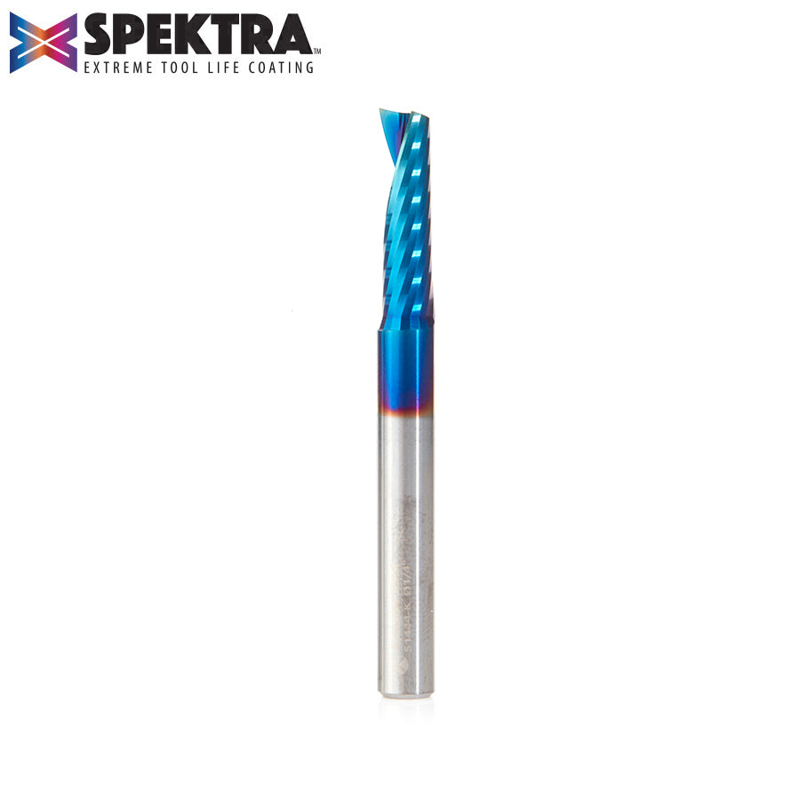 Amana Tool Solid Carbide Spektra™ Extreme Tool Life Coated Spiral 'O' Flute Plastic Cutting CNC Router Bits