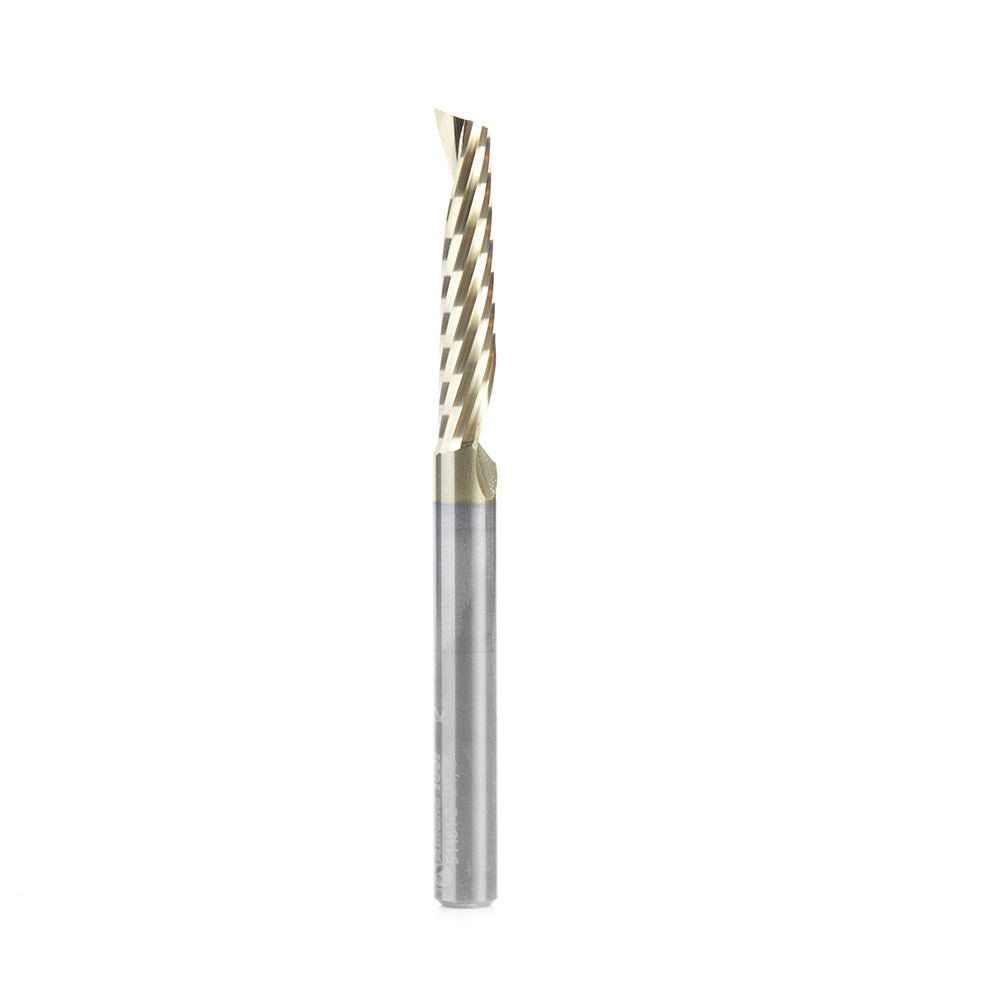 Amana Tool Solid Carbide Aluminum Spiral 'O' Flute CNC Zirconium Nitride (ZrN) Coated Router Bits