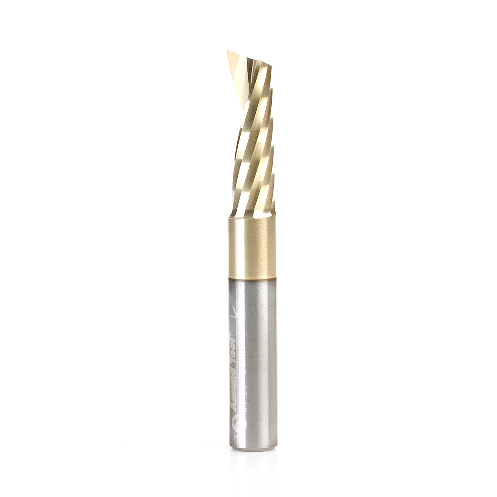 Amana Tool Solid Carbide Aluminum Spiral 'O' Flute CNC Zirconium Nitride (ZrN) Coated Router Bits