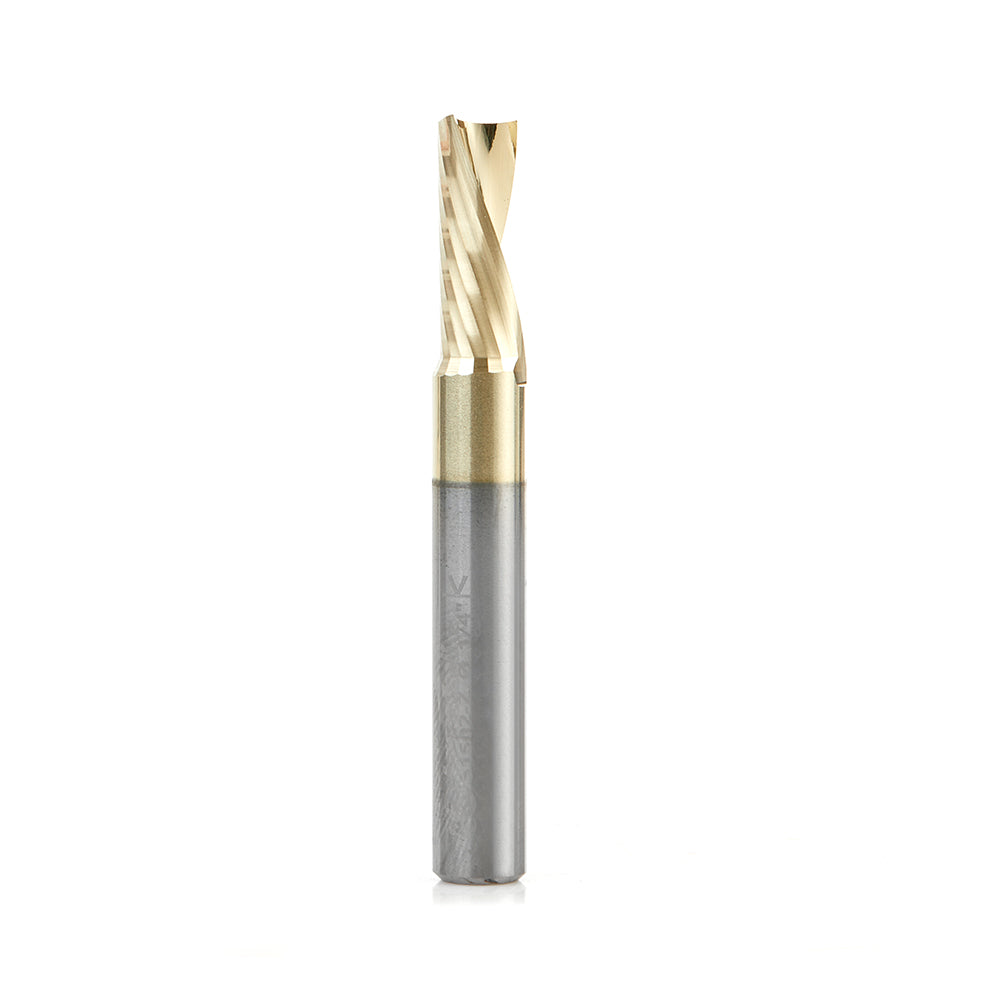 Amana Tool Solid Carbide Aluminum Spiral 'O' Flute CNC Zirconium Nitride (ZrN) Coated Router Bits