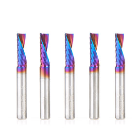 Amana Tool Solid Carbide Spektra™ Extreme Tool Life Coated Spiral 'O' Flute Plastic Cutting CNC Router Bits