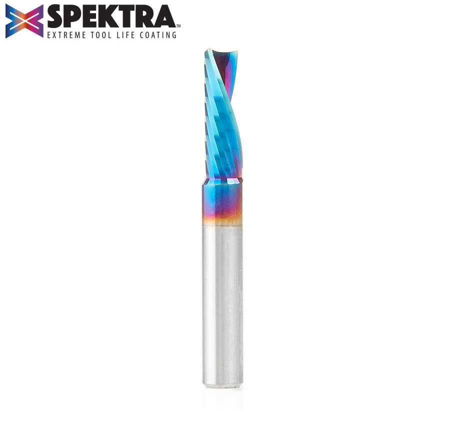 Amana Tool Solid Carbide Spektra™ Extreme Tool Life Coated Spiral 'O' Flute Plastic Cutting CNC Router Bits