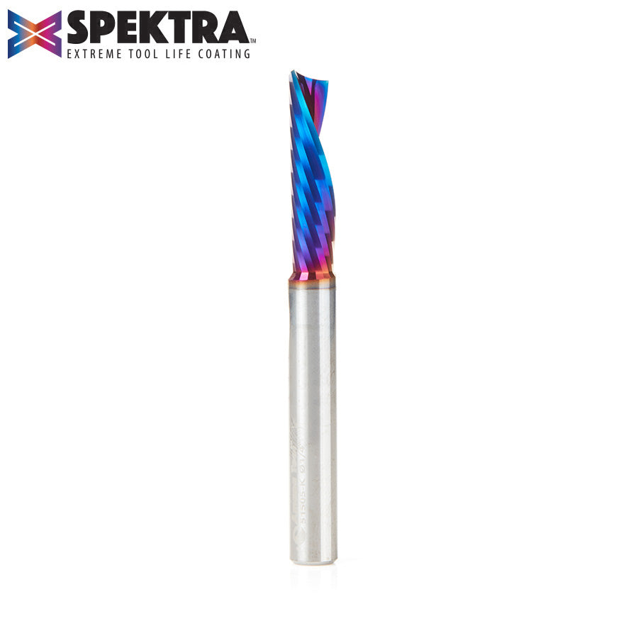 Amana Tool Solid Carbide Spektra™ Extreme Tool Life Coated Spiral 'O' Flute Plastic Cutting CNC Router Bits