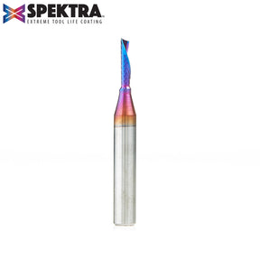 Amana Tool Solid Carbide Spektra™ Extreme Tool Life Coated Spiral 'O' Flute Plastic Cutting CNC Router Bits