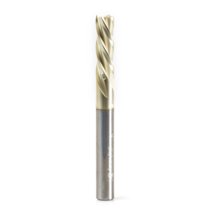 Amana Tool Solid Carbide Glass Reinforced Plastic Cutting ZrN Coated Spiral Bits