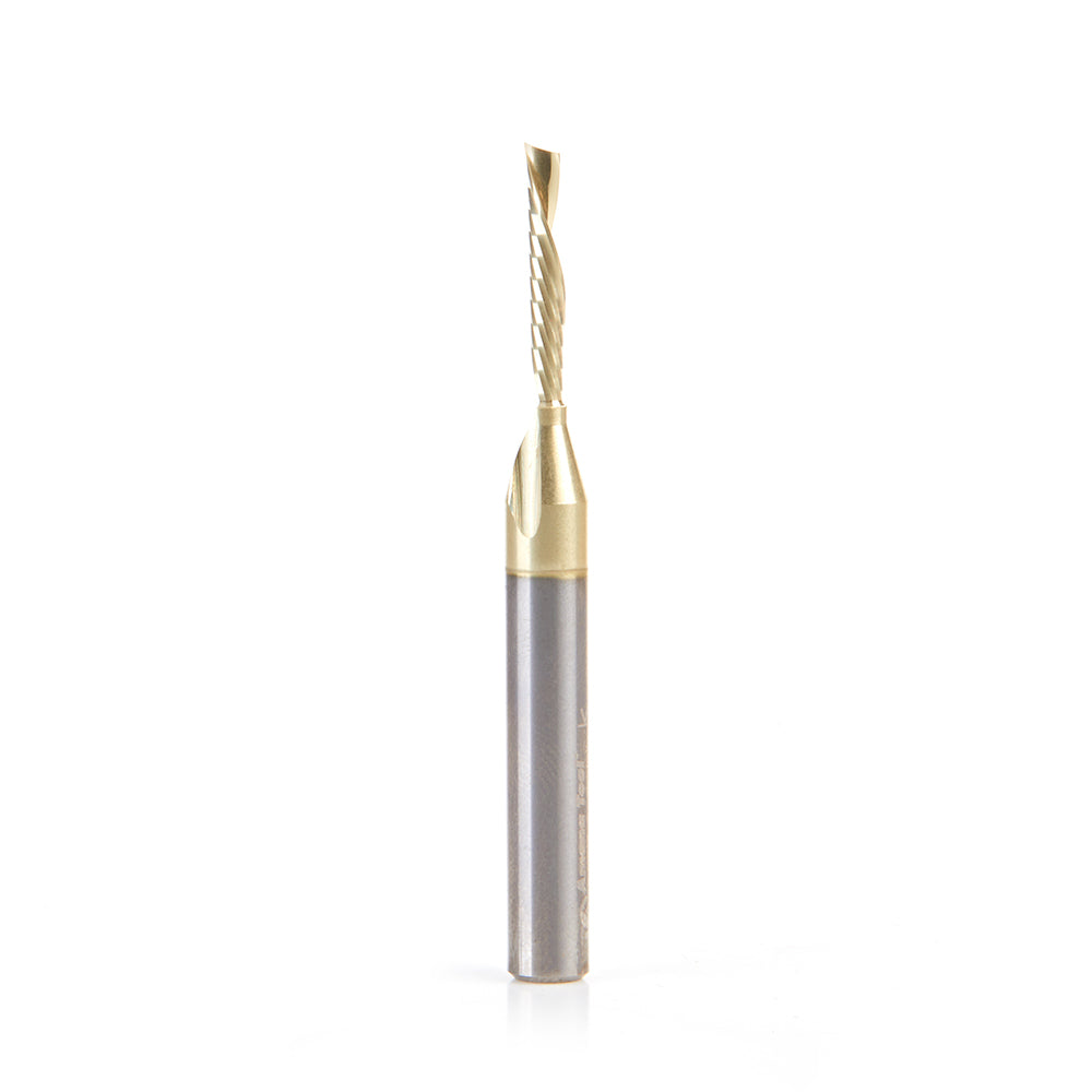 Amana Tool Solid Carbide Aluminum Spiral 'O' Flute CNC Zirconium Nitride (ZrN) Coated Router Bits