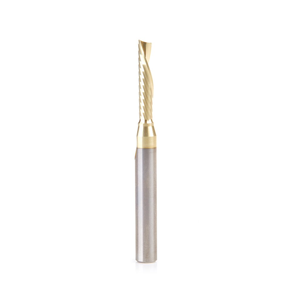 Amana Tool Solid Carbide Aluminum Spiral 'O' Flute CNC Zirconium Nitride (ZrN) Coated Router Bits