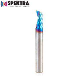 Amana Tool Solid Carbide Spektra™ Extreme Tool Life Coated Spiral 'O' Flute Plastic Cutting CNC Router Bits