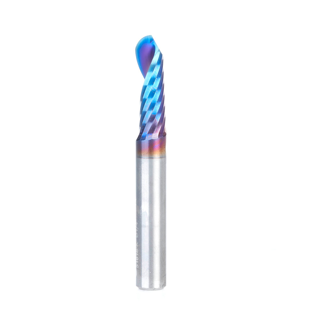 Amana Tool Solid Carbide Spektra™ Extreme Tool Life Coated Spiral ‘O’ Flute Ball Nose Plastic Cutting CNC Router Bits