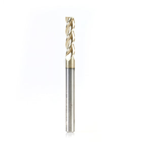 Amana Tool Solid Carbide Aluminum Radius Edge End Mill with ZrN coating