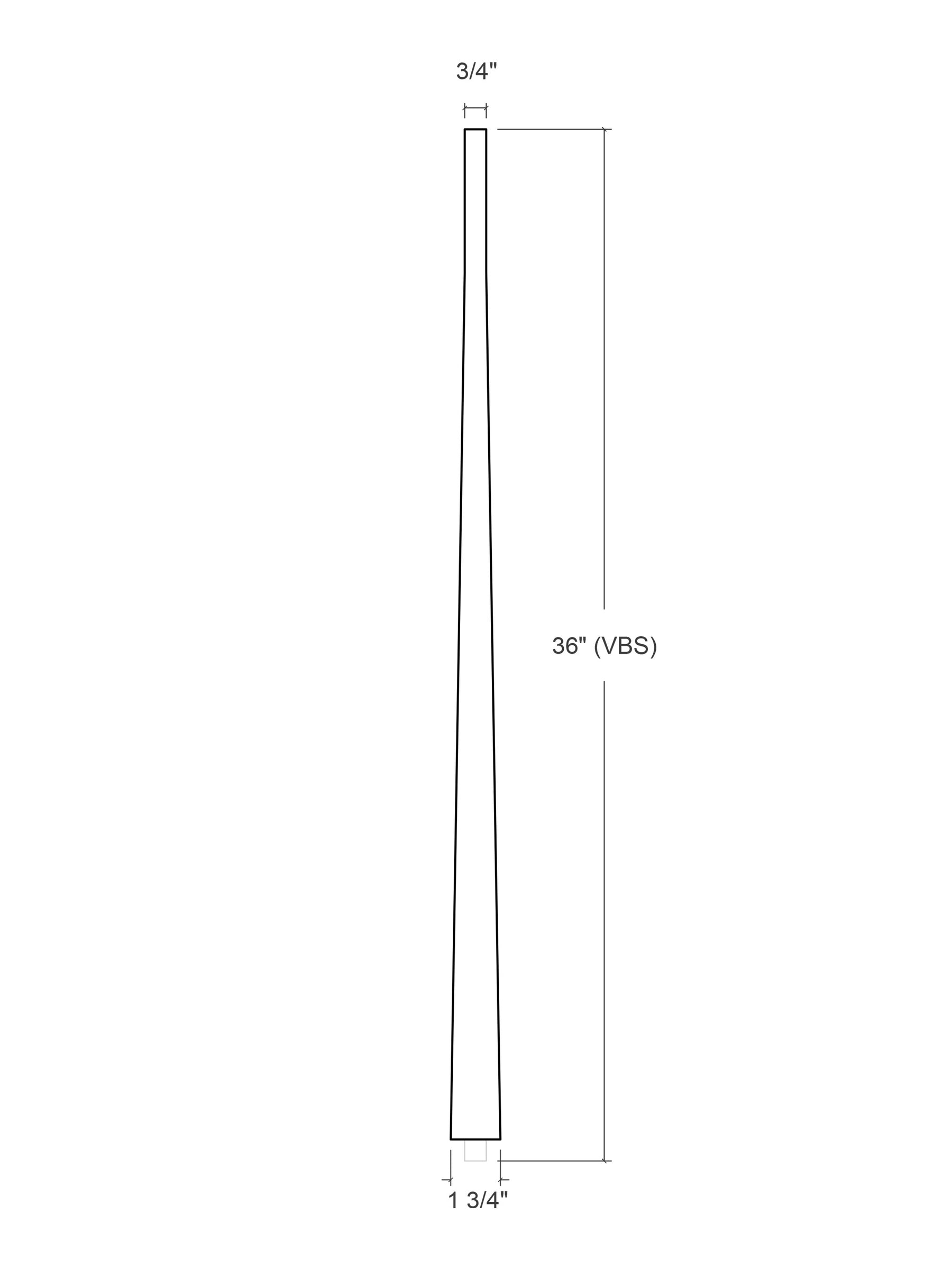 Candlestick 5340 Baluster (1-3/4")