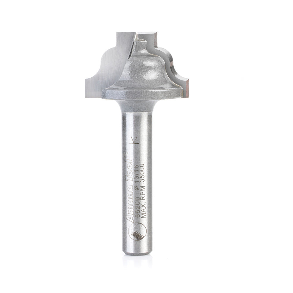 #option_56200 Carbide Tipped Plunging Ogee Stile 1/8 Radius x 13/16 Dia x 33/64 x 1/4 Inch Shank