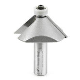 #option_57220 Carbide Tipped Chamfer w Ultra-Glide Ball Bearing Guide Solid Surface 2 Dia x 3/4 x 45 Deg x 1/2 Inch Shank