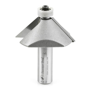 Amana Tool Chamfer Router Bits with Ultra-Glide Ball Bearing Guide