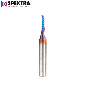 Amana Tool Solid Carbide Spektra™ Extreme Tool Life Coated Spiral 'O' Flute Plastic Cutting For Improved Surface Finish CNC Router Bits