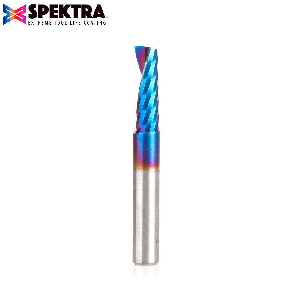 Amana Tool Solid Carbide Spektra™ Extreme Tool Life Coated Spiral 'O' Flute Plastic Cutting For Improved Surface Finish CNC Router Bits