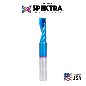 Amana Tool Solid Carbide Spektra™ Extreme Tool Life Coated Spiral 'O' Flute Plastic Cutting For Improved Surface Finish CNC Router Bits