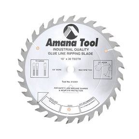 Amana Tool Glue Line Ripping Saw Blades