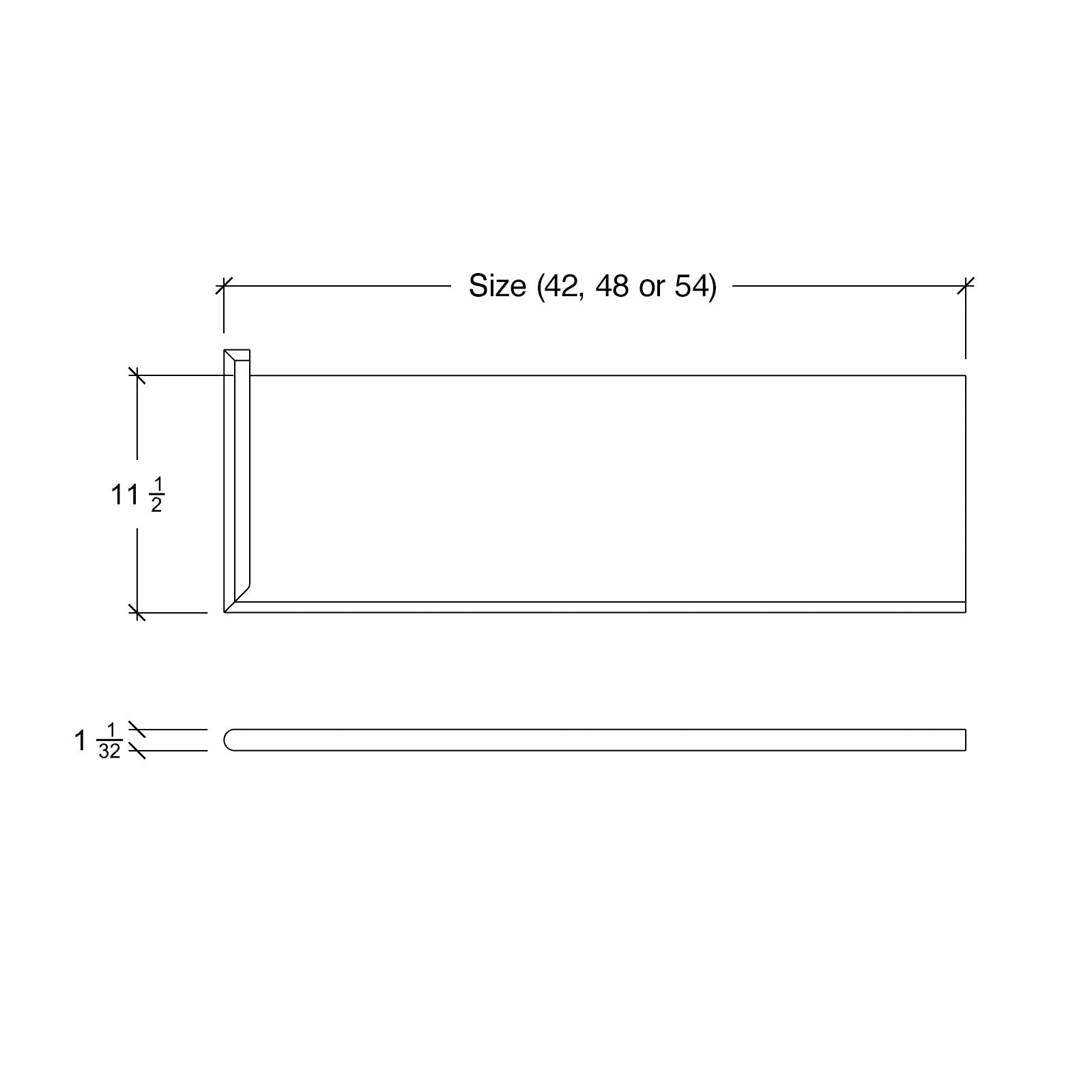 Tread 8070MTR-LH - Return Tread Left Hand Miter