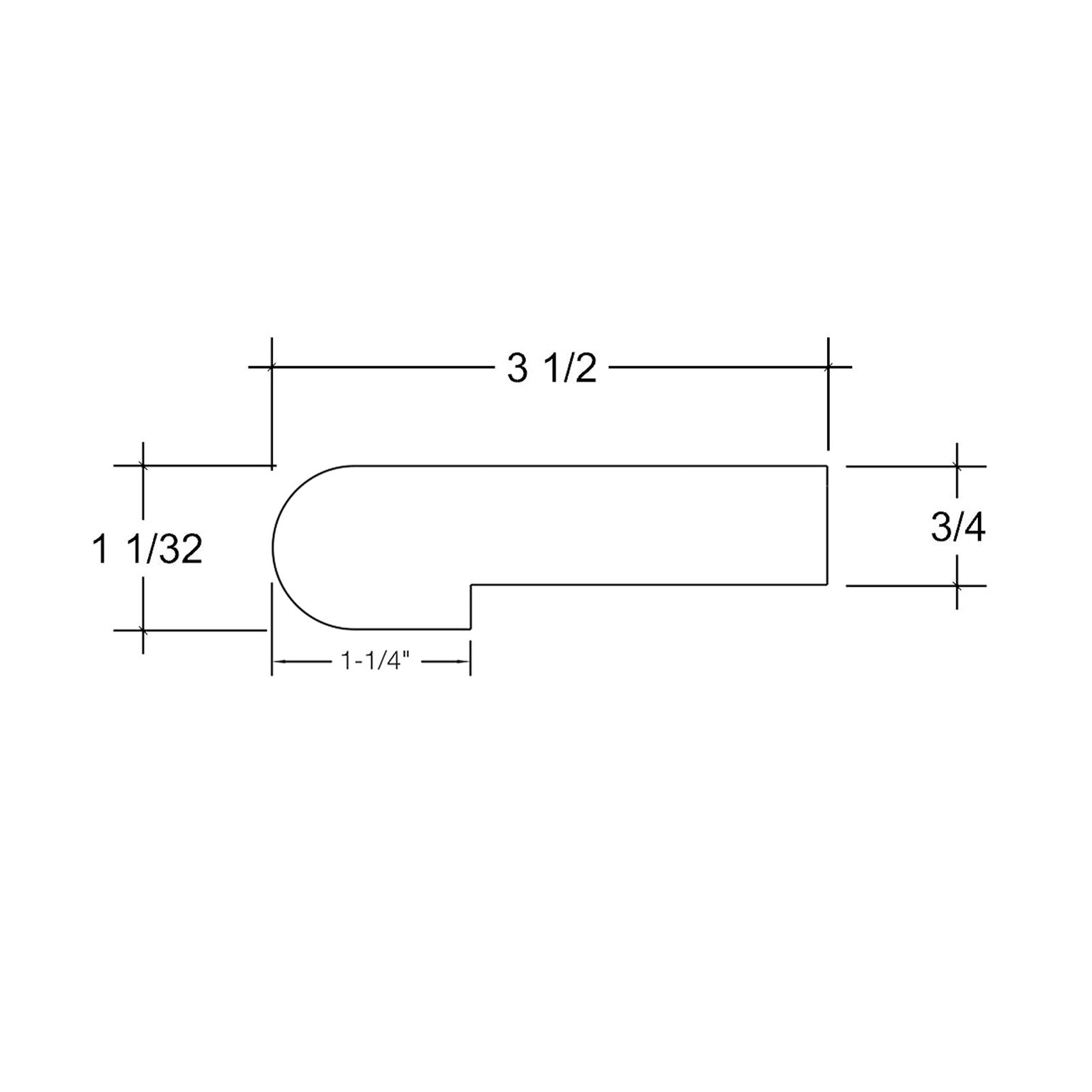 Landing Tread 8093 (3-1/2")