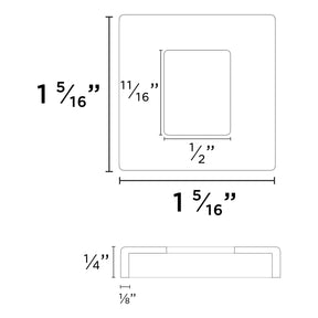 Baluster Shoe 9053RS - Square 1/2" - Square Rake Shoe