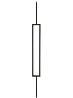 Iron Baluster 9089XL - 1/2" Square - 24" Single Rectangle