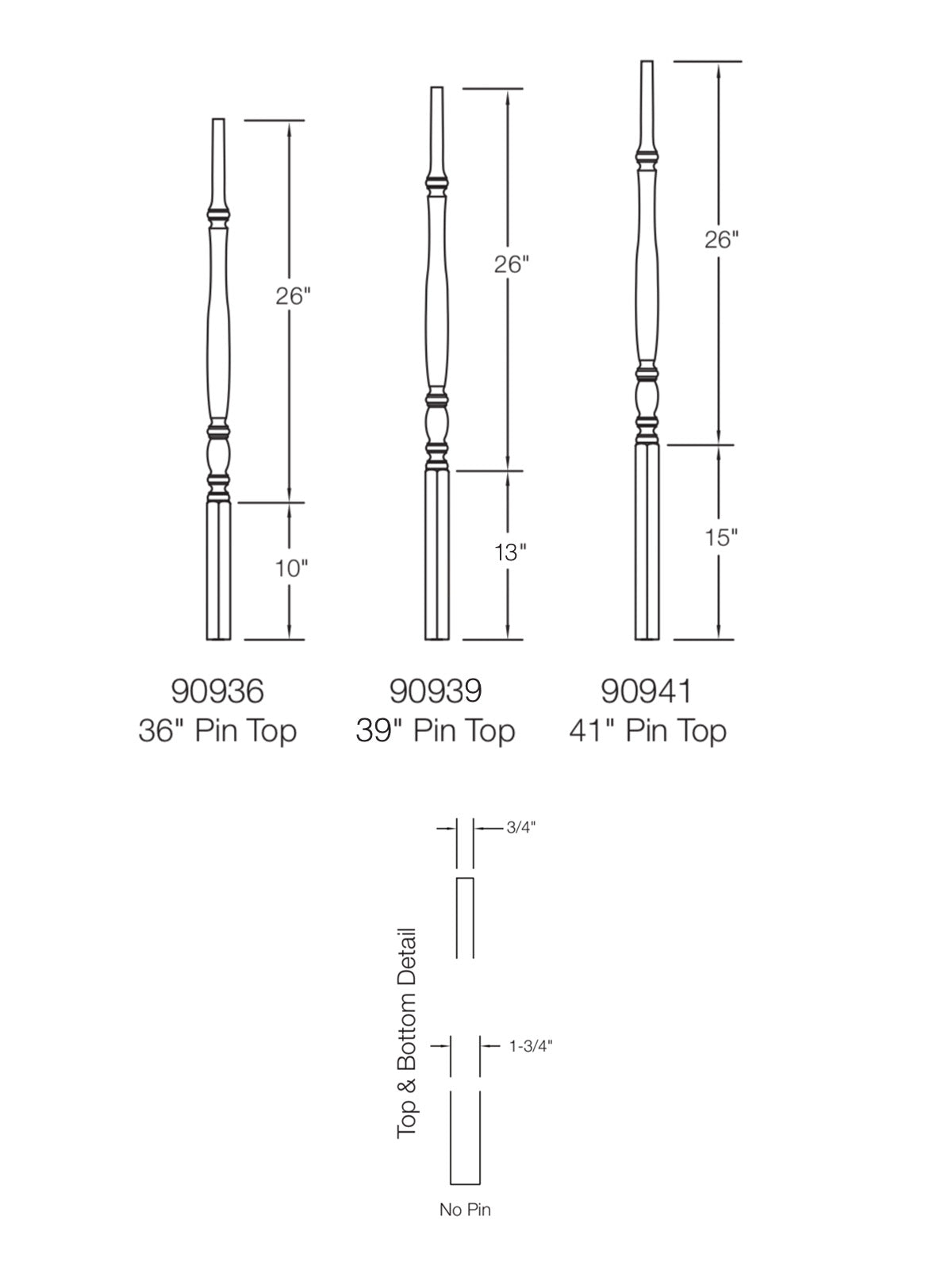 Bordeaux 909 Baluster