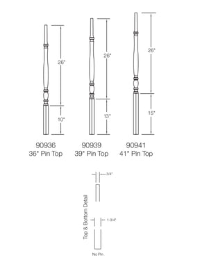 Bordeaux 909 Baluster