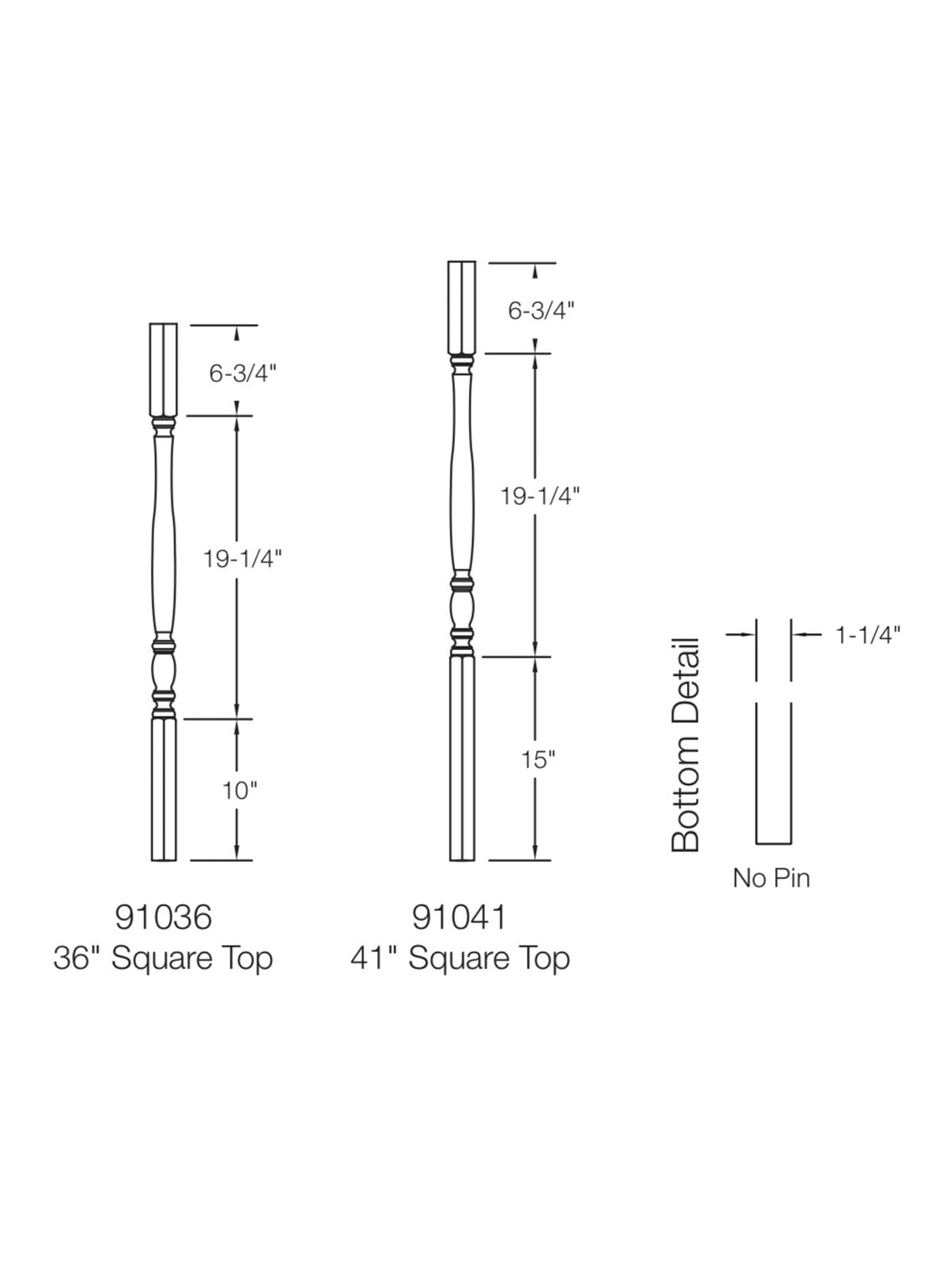 Bordeaux 910 Baluster