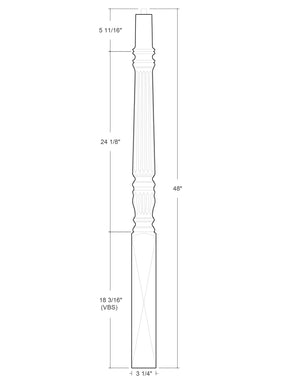 Broadway Over the Post Newel (Reeding)